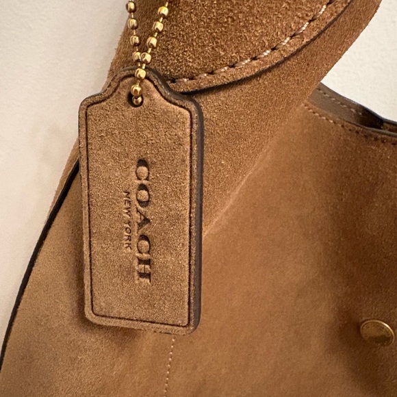 Coach Cedar Brown Brooklyn Suede 28 - Picture 4 of 7
